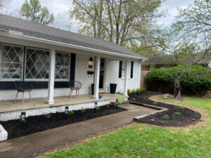 Design-landscaped walkway